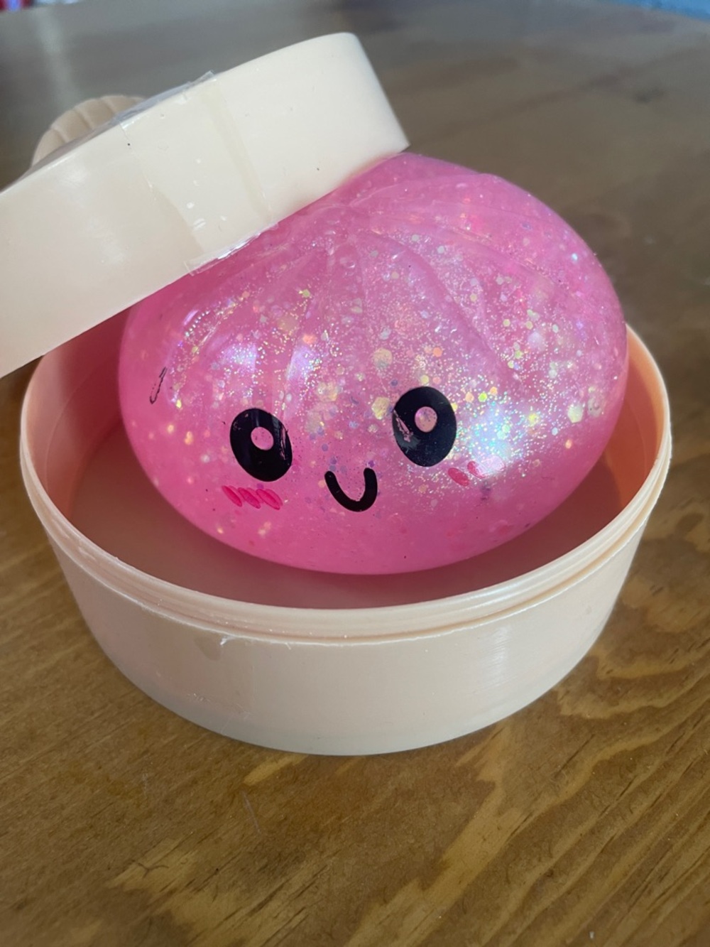 Rare pink sparkling Squeezy Dumpling - - Single Dumpling -